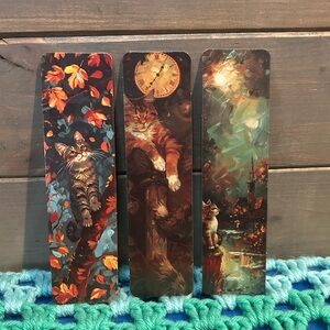 3/$20 Cat Bookmark Set